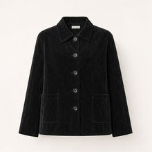 Velvet Lapel Oversized Chinese-Style Coat