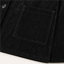Velvet Lapel Oversized Chinese-Style Coat