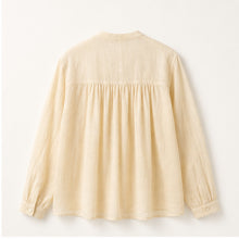 Pleated Ramie Shirt