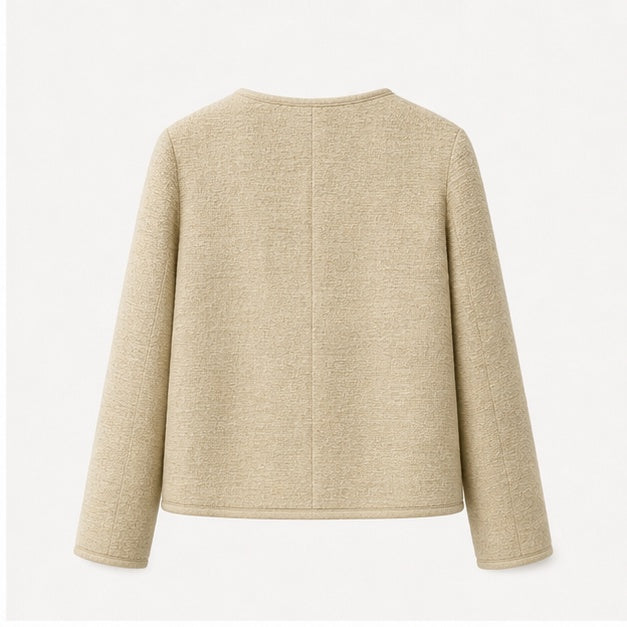 Cropped Bouclé Jacket