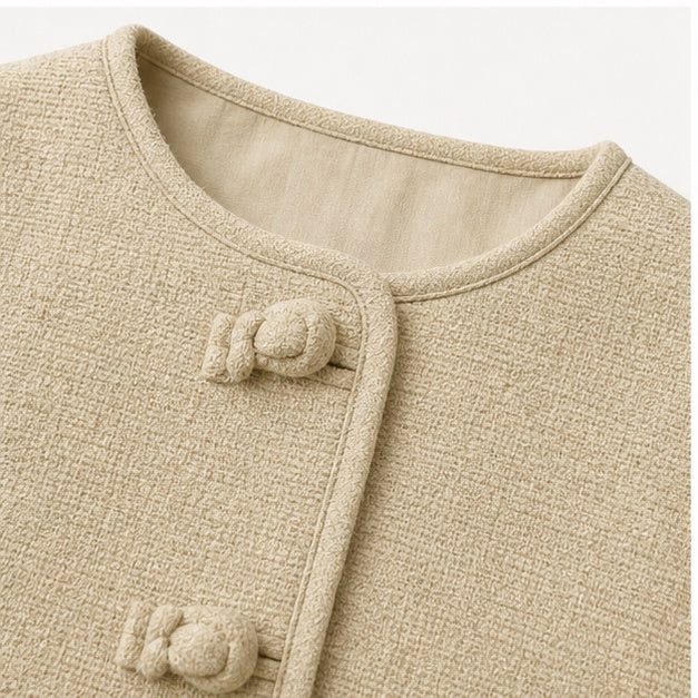 Cropped Bouclé Jacket