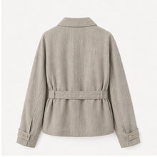 Cropped Lyocell Trench Jacket