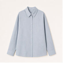 Blue Striped Relaxed Shirt