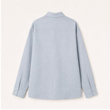 Blue Striped Relaxed Shirt