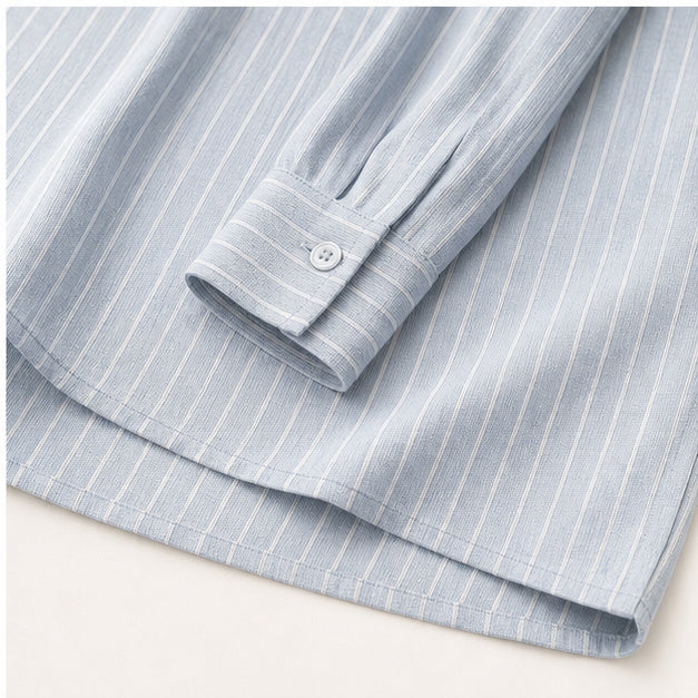 Blue Striped Relaxed Shirt