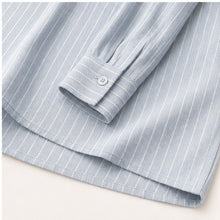 Blue Striped Relaxed Shirt