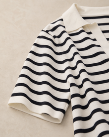 Striped Knit Polo