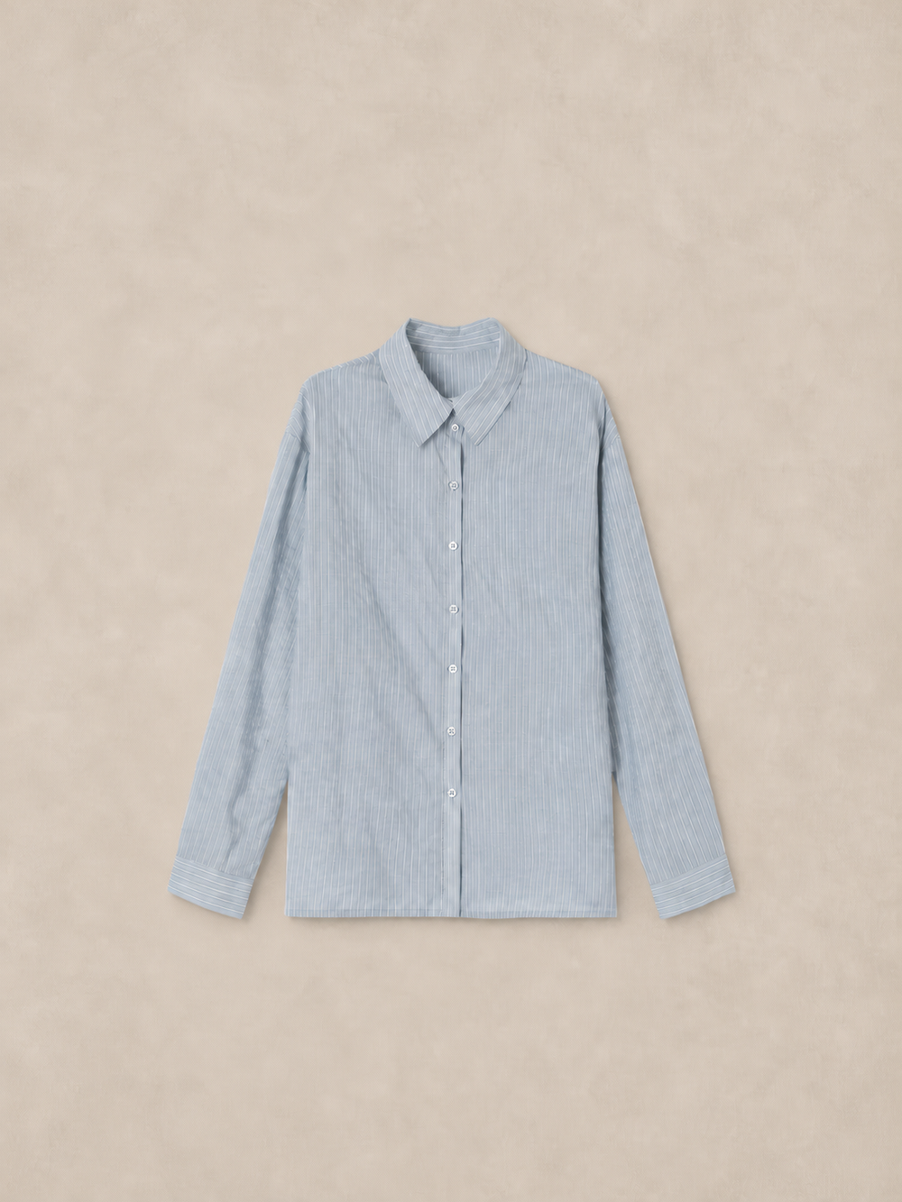 Blue Striped Relaxed Shirt
