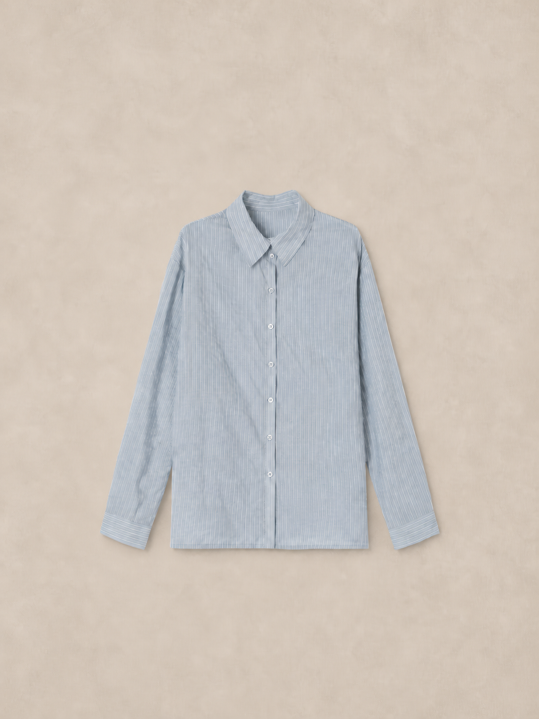 Blue Striped Relaxed Shirt