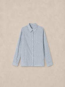 Blue Striped Relaxed Shirt