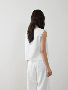 White Airy Wide-Leg Pants