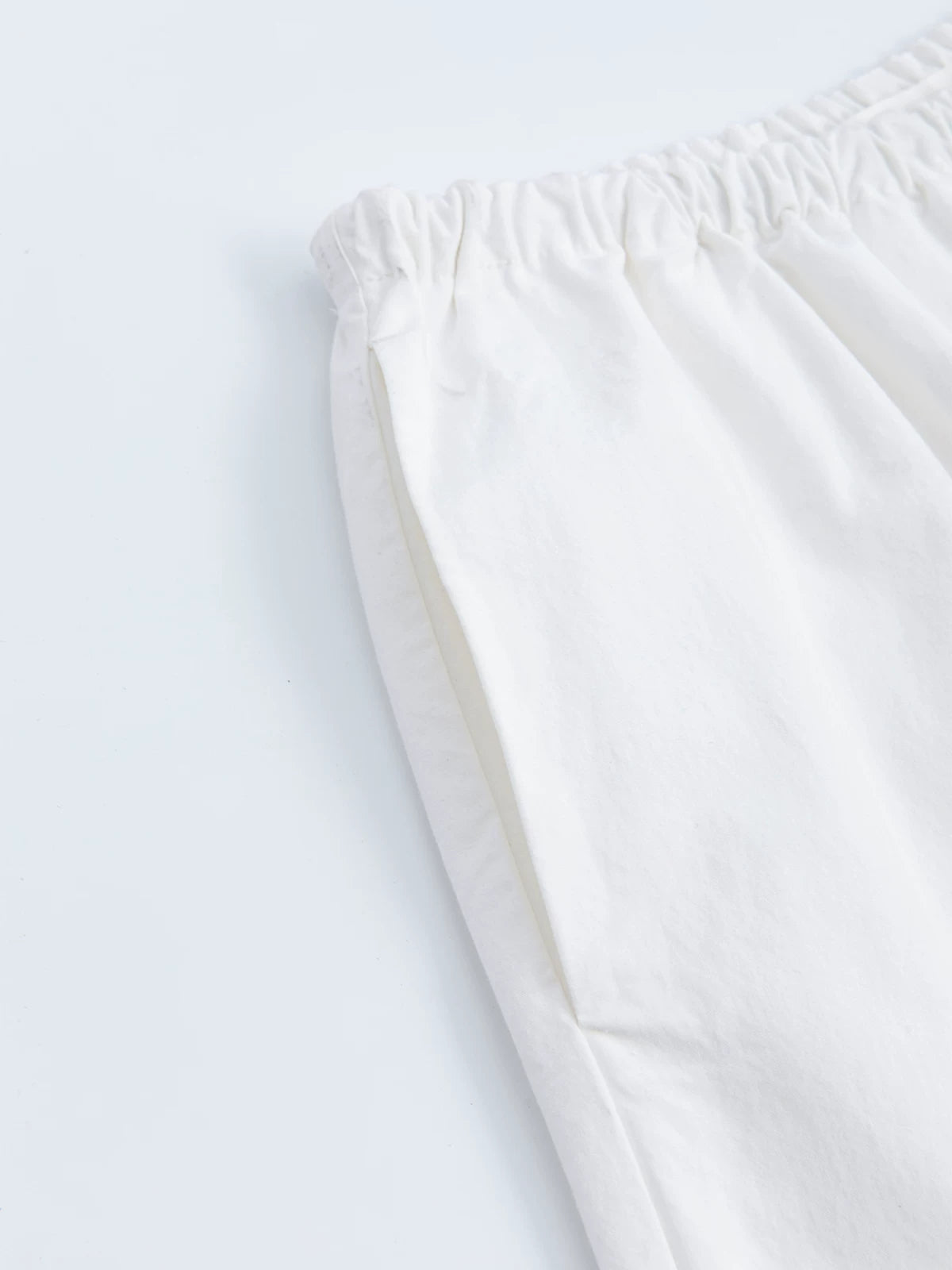 White Airy Wide-Leg Pants