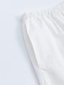 White Airy Wide-Leg Pants