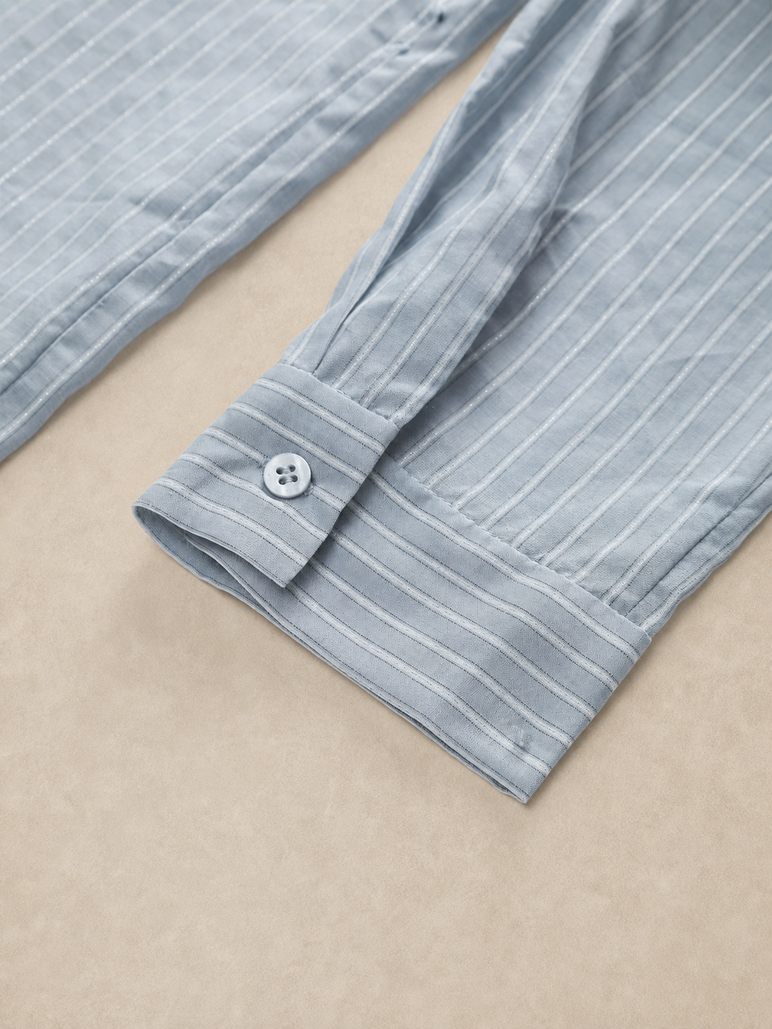 Blue Striped Relaxed Shirt