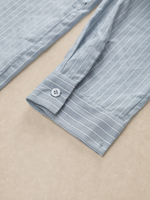 Blue Striped Relaxed Shirt