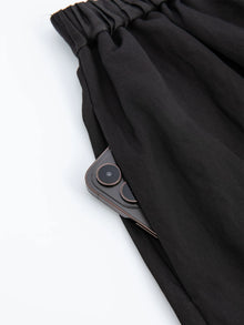 Accordion-Pleated Midi Skirt