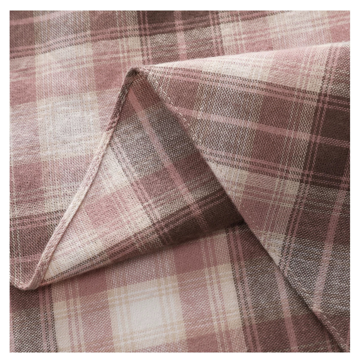 Pink Plaid Bias-Cut Midi Skirt
