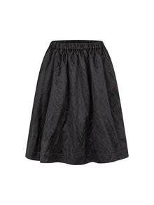 Accordion-Pleated Midi Skirt