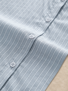 Blue Striped Relaxed Shirt