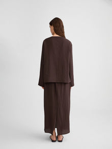 Fold-Over Collar Oversized Top
