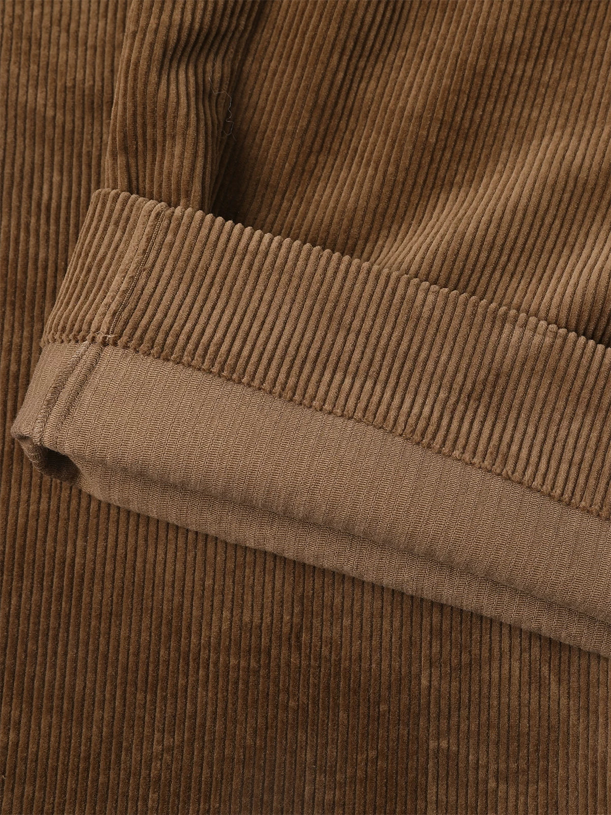 Lustrous Corduroy Wide-Leg Trousers