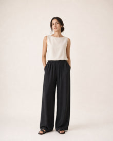 Cupro Wide-Leg Air Trousers