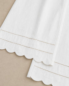 White Airy Wide-Leg Pants