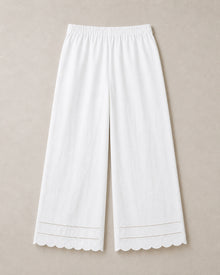 White Airy Wide-Leg Pants