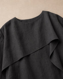 Fold-Over Collar Oversized Top
