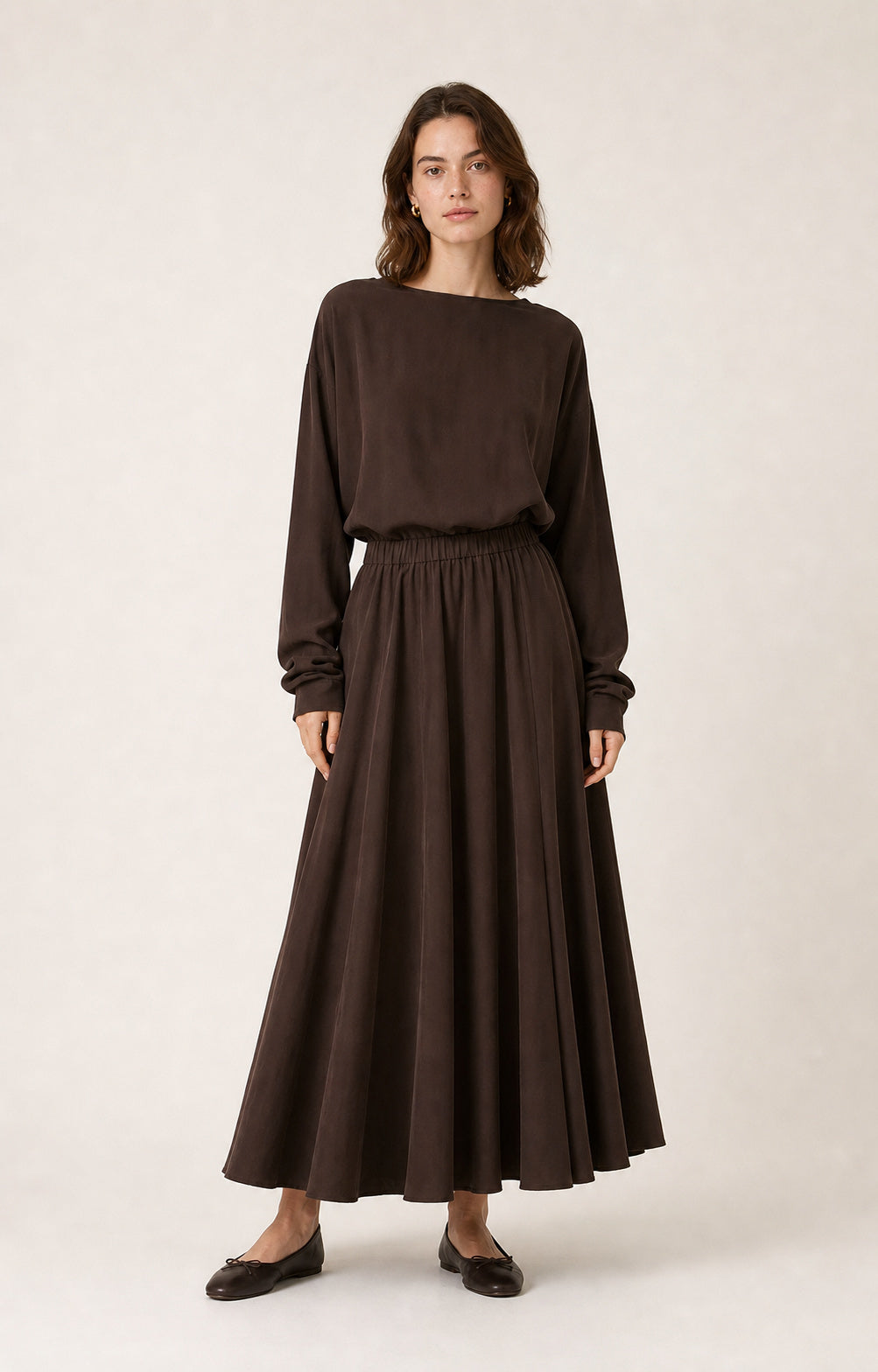 Pleated Circle Skirt
