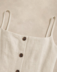 Linen Boat-Neck Camisole