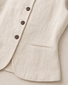 Linen Boat-Neck Camisole