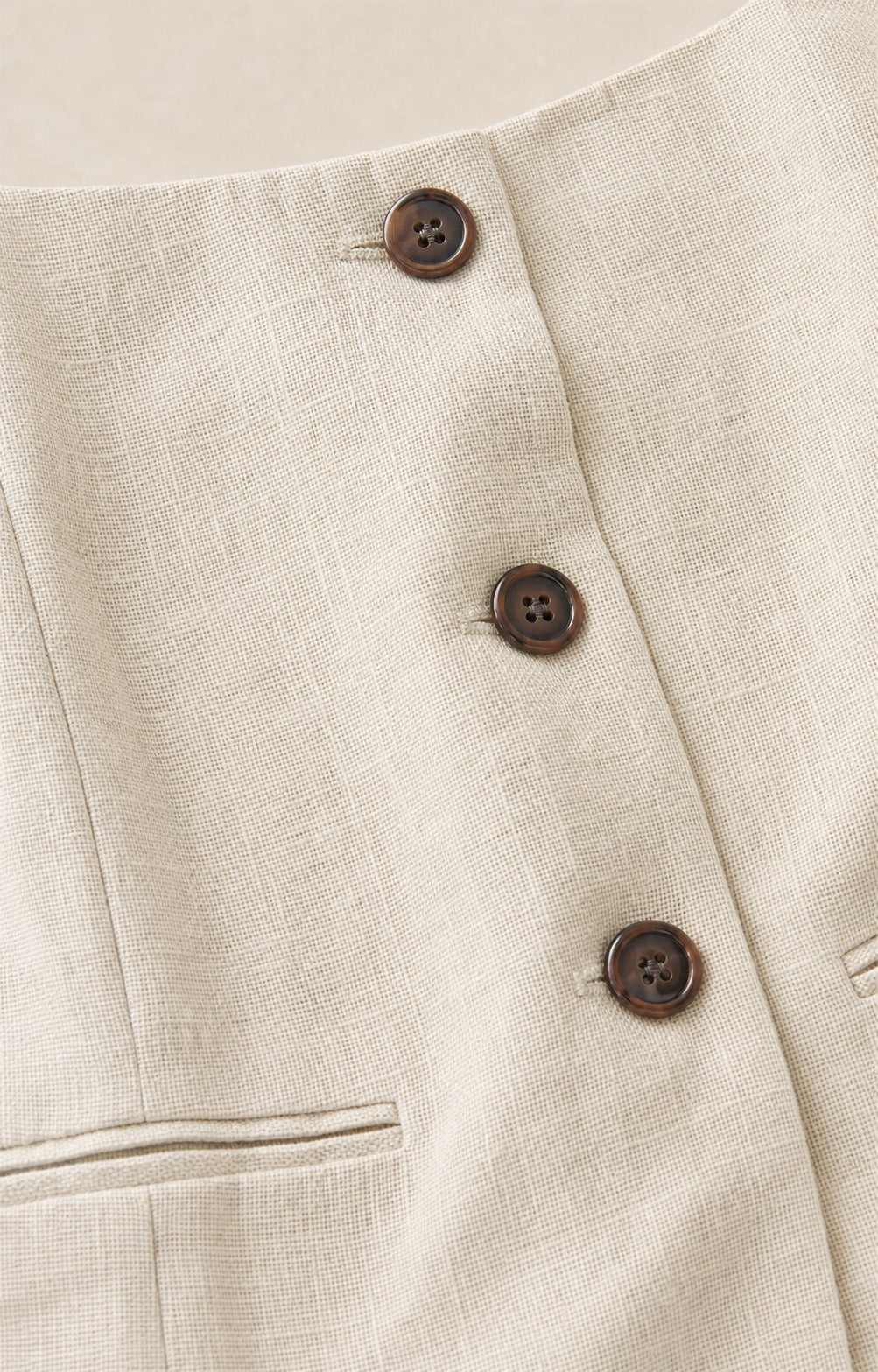 Linen Boat-Neck Camisole