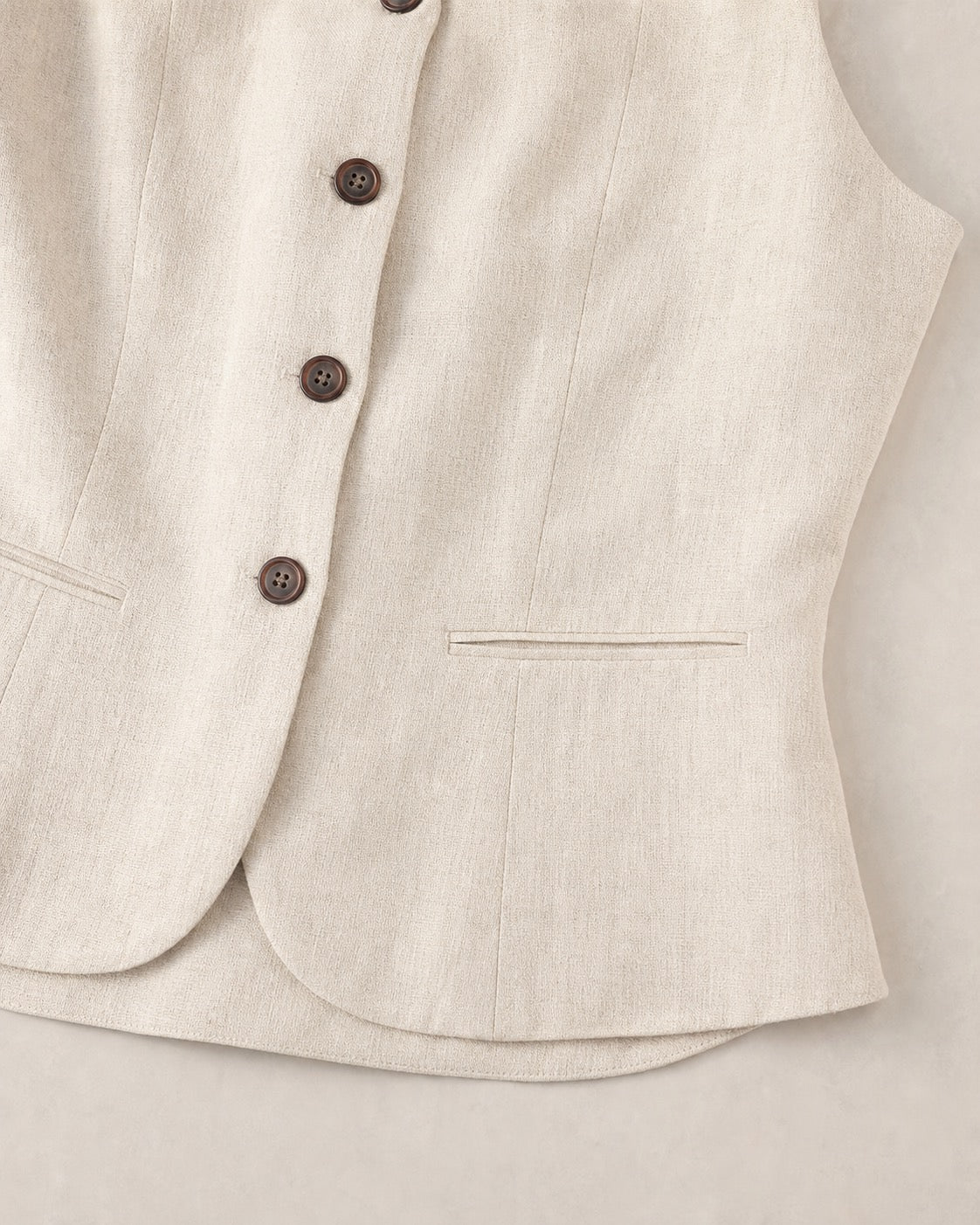 Linen Boat-Neck Camisole