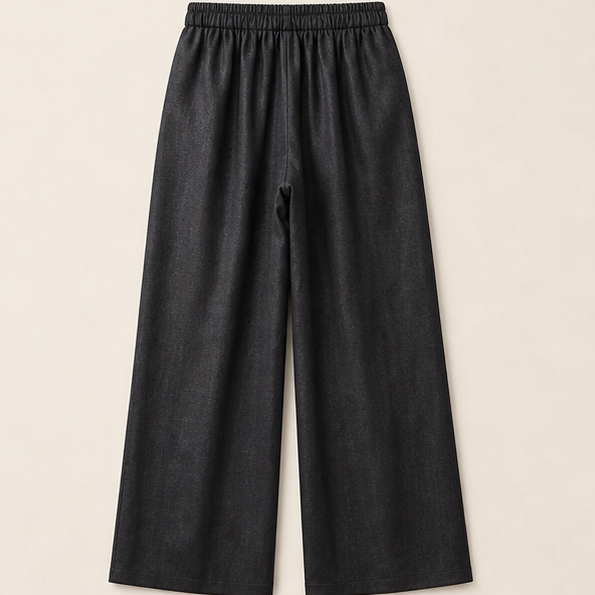 Bel Composto Airy Wide-Leg Pull-On Trousers, back product view