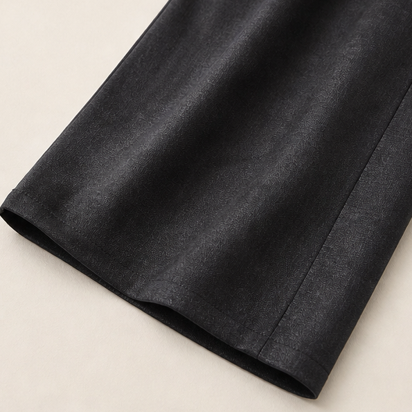 Bel Composto Airy Wide-Leg Pull-On Trousers, side seam and hem detail