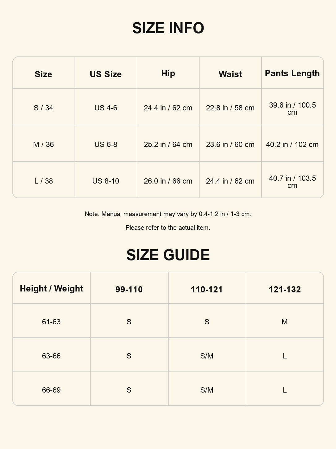 Size chart - Asymmetric Cupro Shoulder Top
