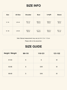 Size chart - Tie-Waist Wool Knit Sweater