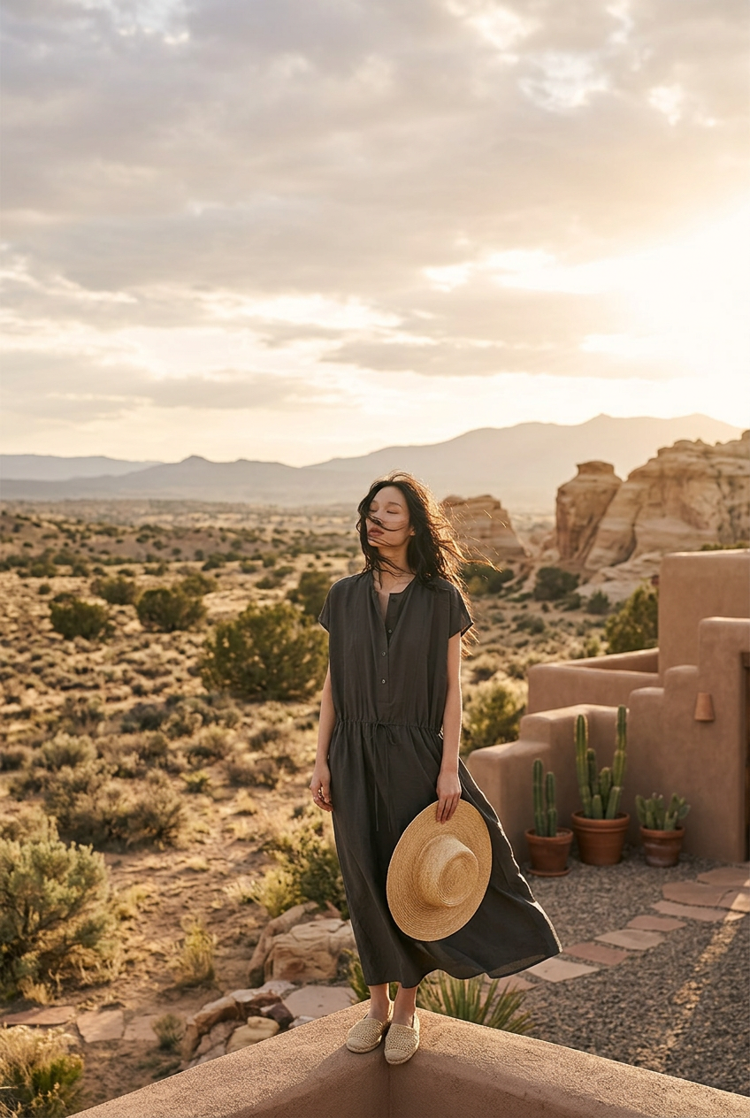 Desert Terrace in an Easy Maxi Dress