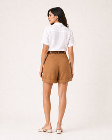 Linen Cuffed Shorts