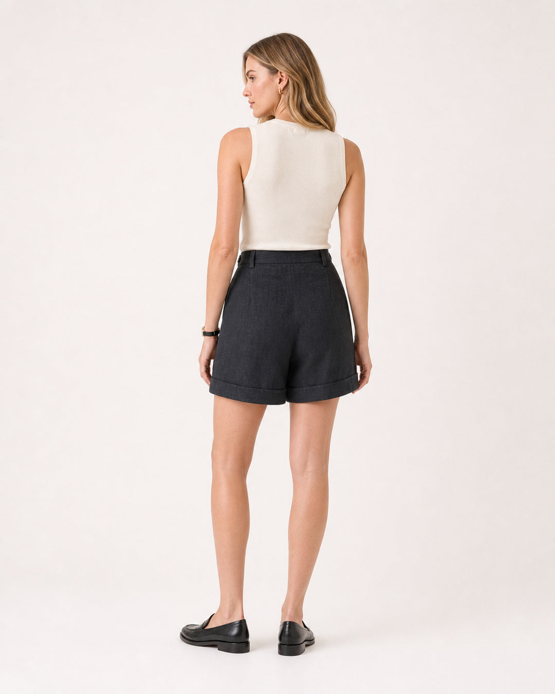 Linen Cuffed Shorts