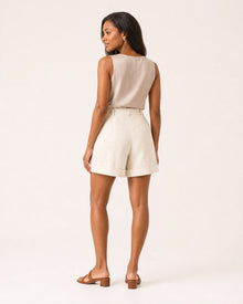 Linen Cuffed Shorts