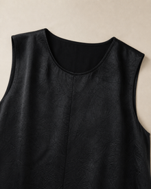 Cupro Sleeveless Midi Dress