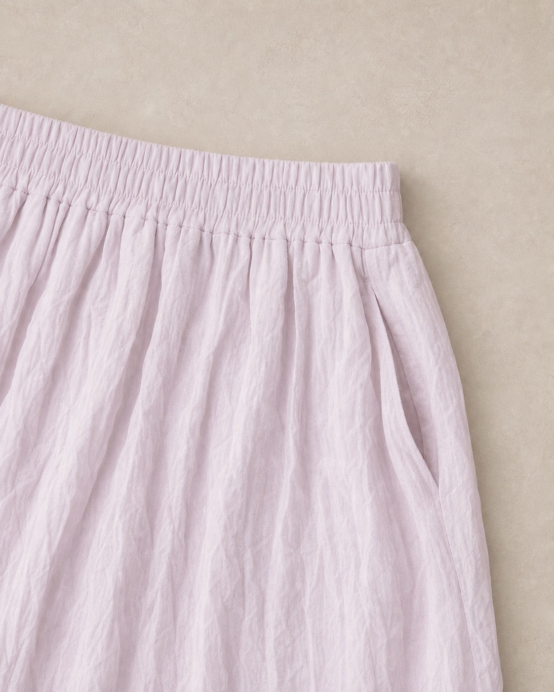 Crinkle A-Line Midi Skirt