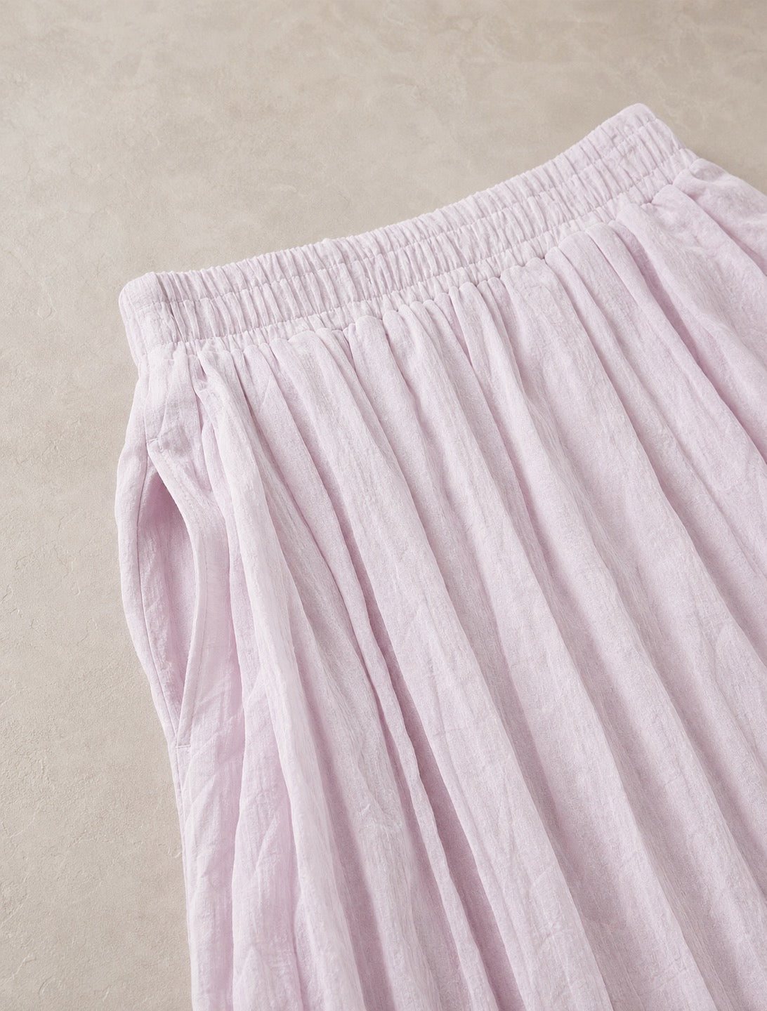Crinkle A-Line Midi Skirt