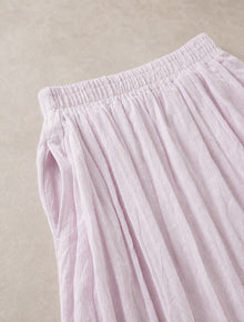 Crinkle A-Line Midi Skirt