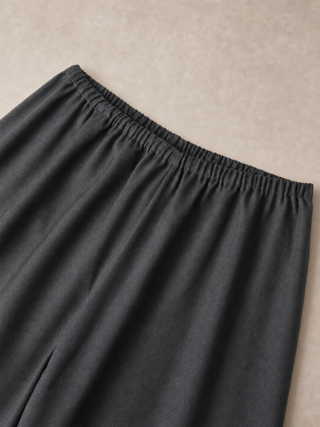 Wool-Look Wide-Leg Airy Trousers