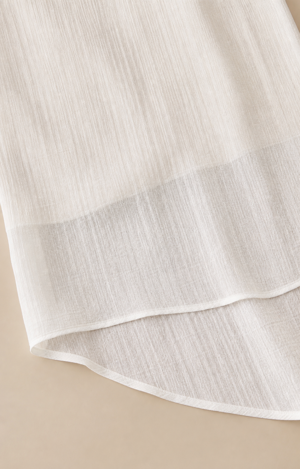 Tie-Neck Reversible Short-Sleeve Blouse