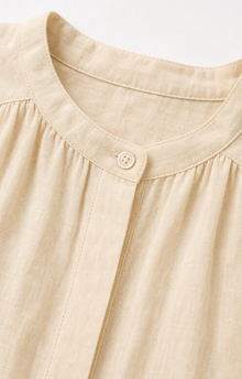 V-Neck Linen Shirt