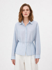 Drawstring-Waist Relaxed Shirt